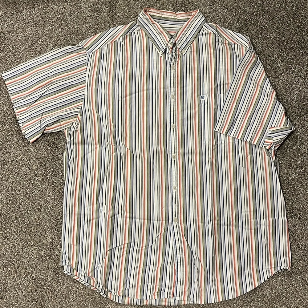 Chaps sz XL Striped SS shirt. Smoke\Pet free home.